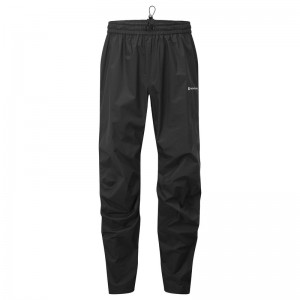 Pantaloni Montane Spirit Lite Impermeabili Barbati Negrii | TI6850132