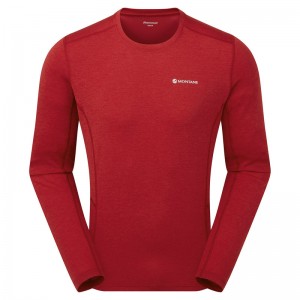 Tricou Montane Dart Long Sleeve Barbati Rosii | DS3274501