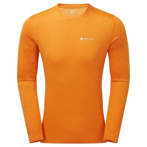 Tricou Montane Dart Long Sleeve Barbati Portocalii | UA7136259