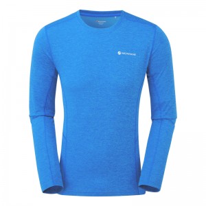 Tricou Montane Dart Long Sleeve Barbati Albastri | SI8695347