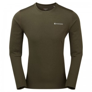 Tricou Montane Dart Long Sleeve Barbati Verzi Inchis | WF0761458