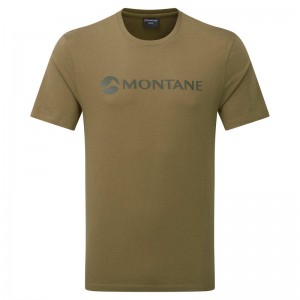 Tricou Montane Mono Logo Barbati Masline Verzi | LA8270196