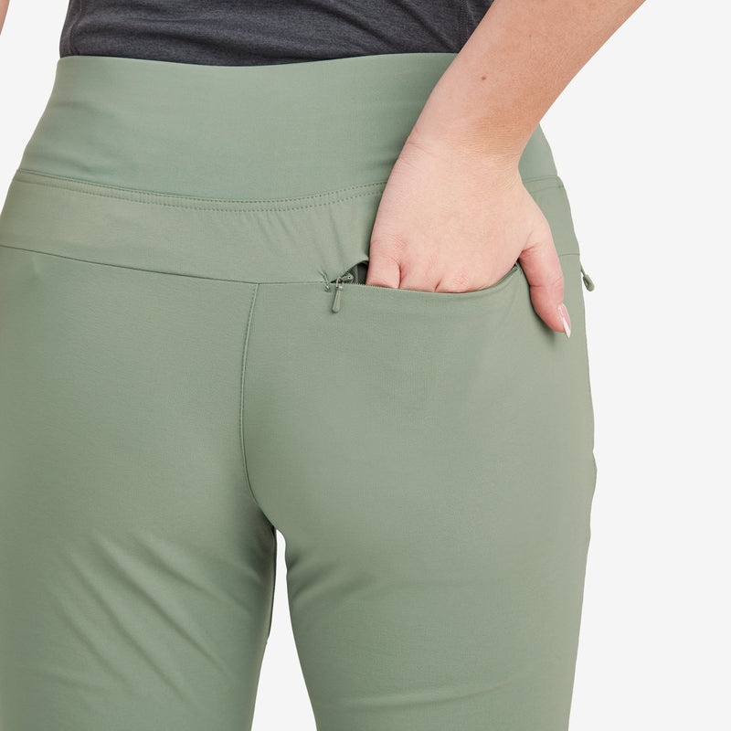 Colanti Montane Tucana Lite Stretch Capri 3/4 Dama Verzi | OI3104826