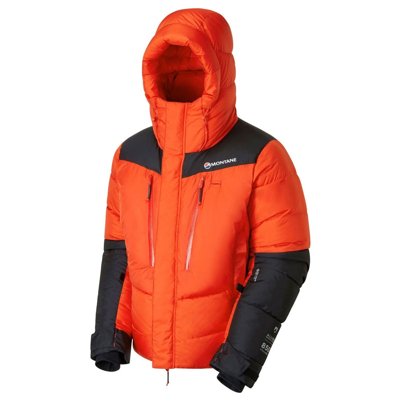 Geaca Puf Montane Apex 8000 Dama Portocalii Negrii | GY7942056