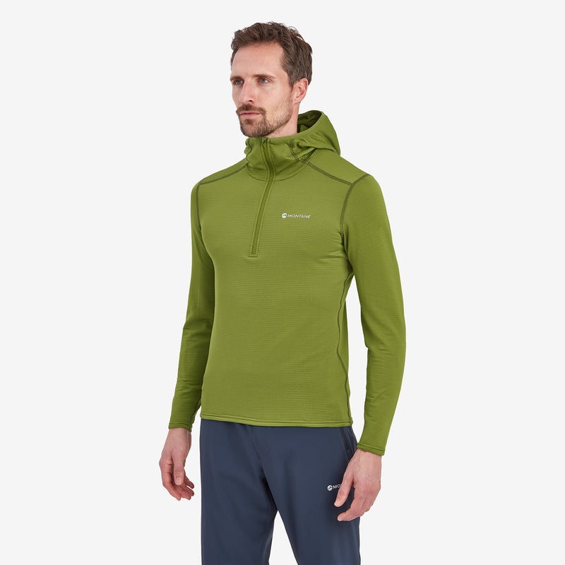 Hanorac cu Gluga Montane Protium Lite Pull On Fleece Barbati Verzi | FW8143756