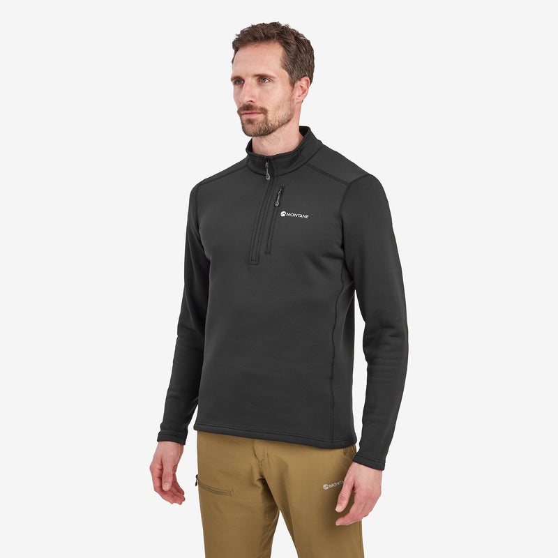 Hanorace Montane Fury Fleece Zip Pull-On Barbati Negrii | YX1235896