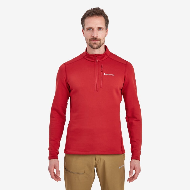 Hanorace Montane Fury Fleece Zip Pull-On Barbati Rosii | SG1425860