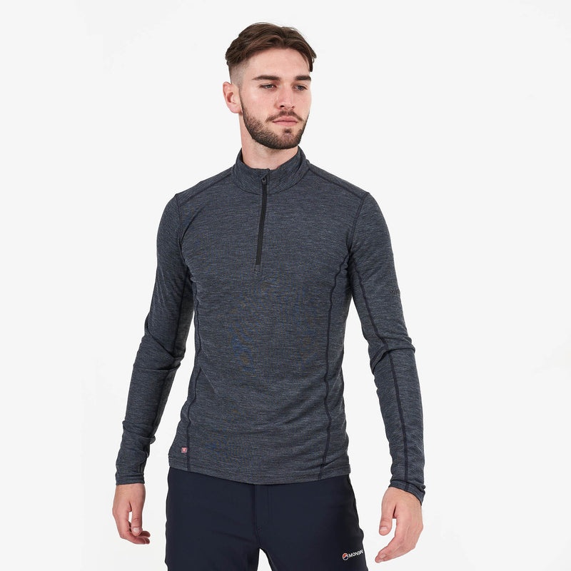 Hanorace Montane Primino 140 Zip Neck Baselayer Barbati Negrii | YP1845029