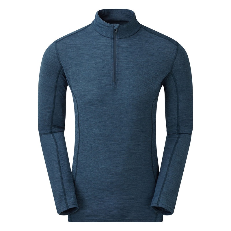 Hanorace Montane Primino 140 Zip Neck Baselayer Barbati Albastri | CN9815726