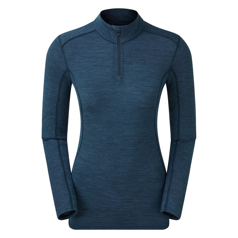 Hanorace Montane Primino 140 Zip Neck Baselayer Dama Albastri | BP4609571