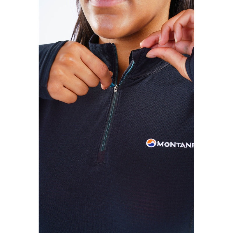 Jachete Din Lână Montane Allez Micro Pull-On Dama Negrii | NW8742605