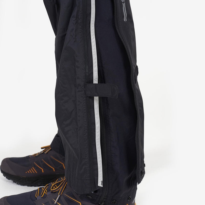 Pantaloni Montane Dynamo Impermeabili Pull-Over Barbati Negrii | HP1802759