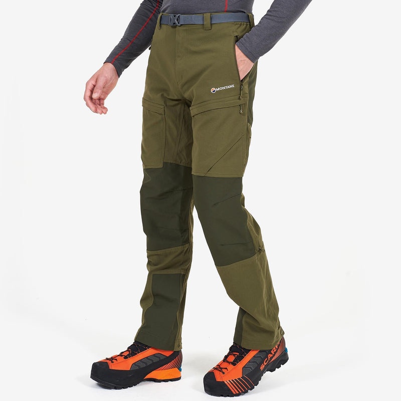 Pantaloni Montane Super Terra Barbati Verzi Inchis | OG0568274