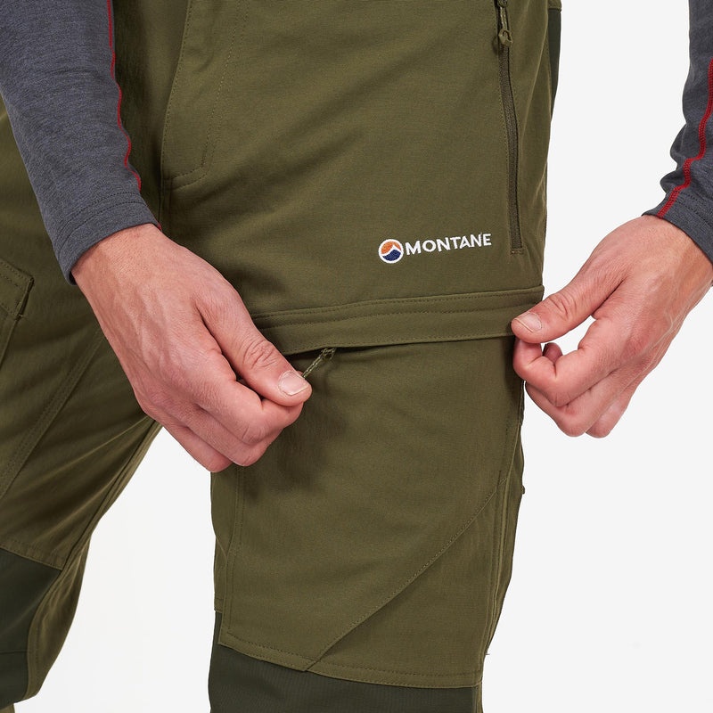 Pantaloni Montane Super Terra Barbati Verzi Inchis | OG0568274