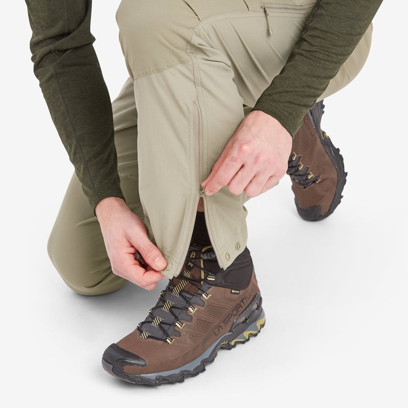 Pantaloni Montane Terra Barbati Kaki | AO0638145