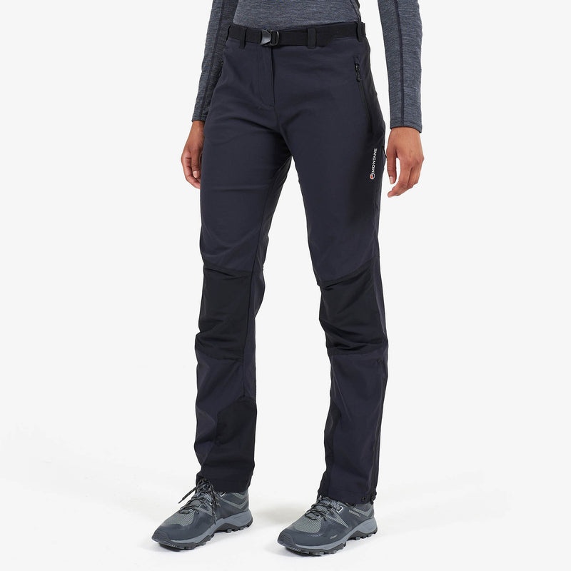 Pantaloni Montane Terra Ridge Dama Negrii | BT6310257