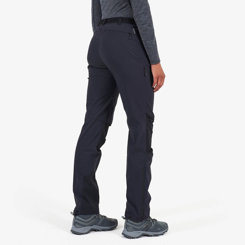 Pantaloni Montane Terra Ridge Dama Negrii | BT6310257