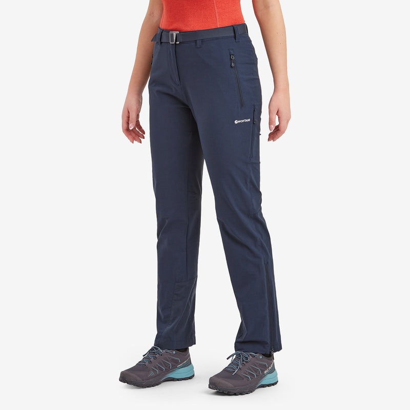 Pantaloni Montane Terra Stretch Dama Bleumarin | UA7149502