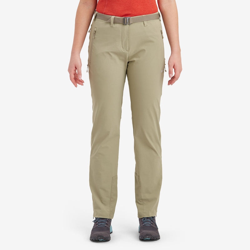 Pantaloni Montane Terra Stretch Dama Kaki | TY6319084