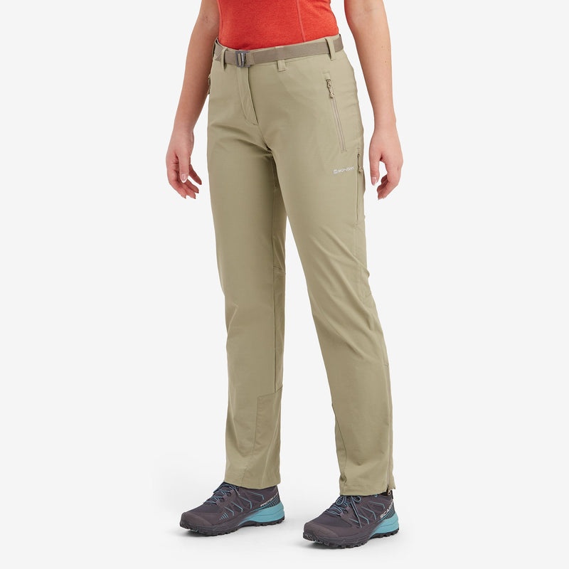 Pantaloni Montane Terra Stretch Dama Kaki | TY6319084