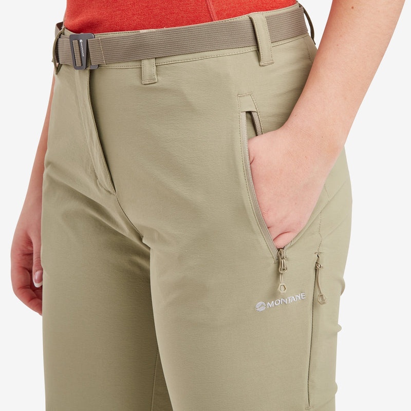 Pantaloni Montane Terra Stretch Dama Kaki | TY6319084