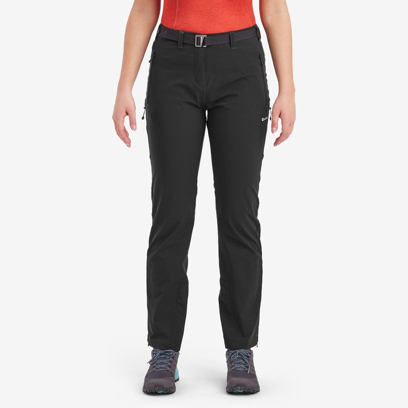 Pantaloni Montane Terra Stretch Dama Negrii | XC8317260