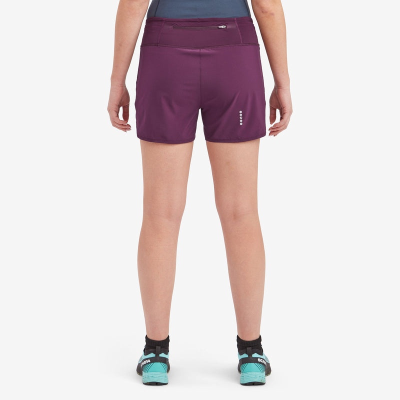 Pantaloni Scurti Montane Slipstream Twin Skin Trail Alergat Dama Violet | NS5946710