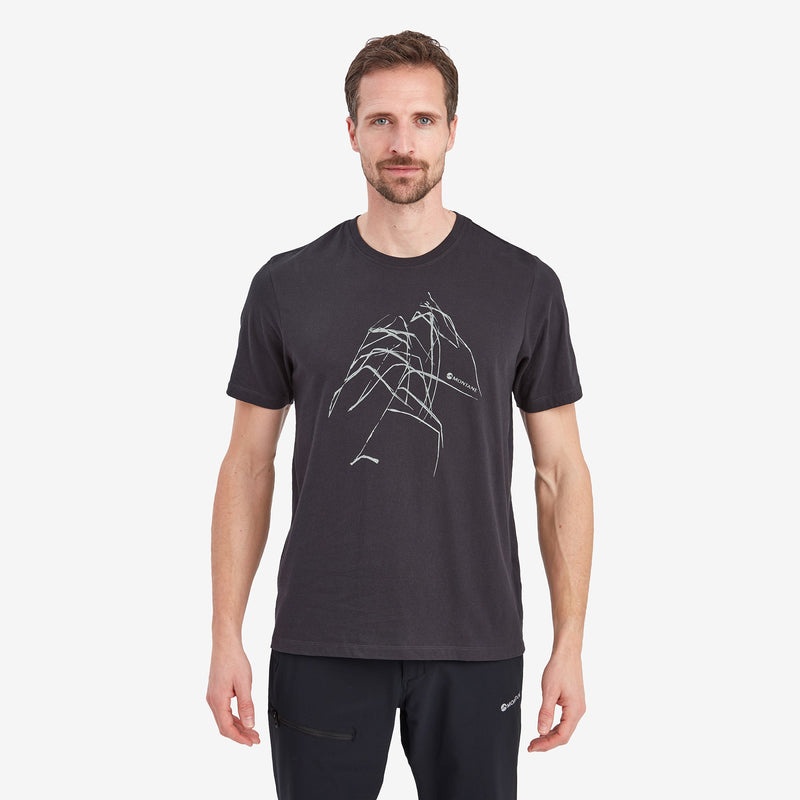 Tricou Montane Abstract Mountain Barbati Negrii | BI7085134