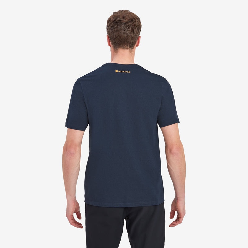 Tricou Montane Abstract Mountain Barbati Bleumarin | GB8019435