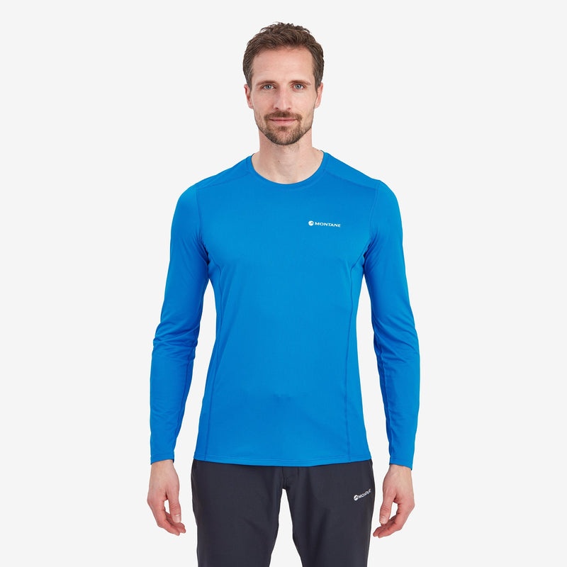 Tricou Montane Dart Lite Long Sleeve Barbati Albastri | IO5491862