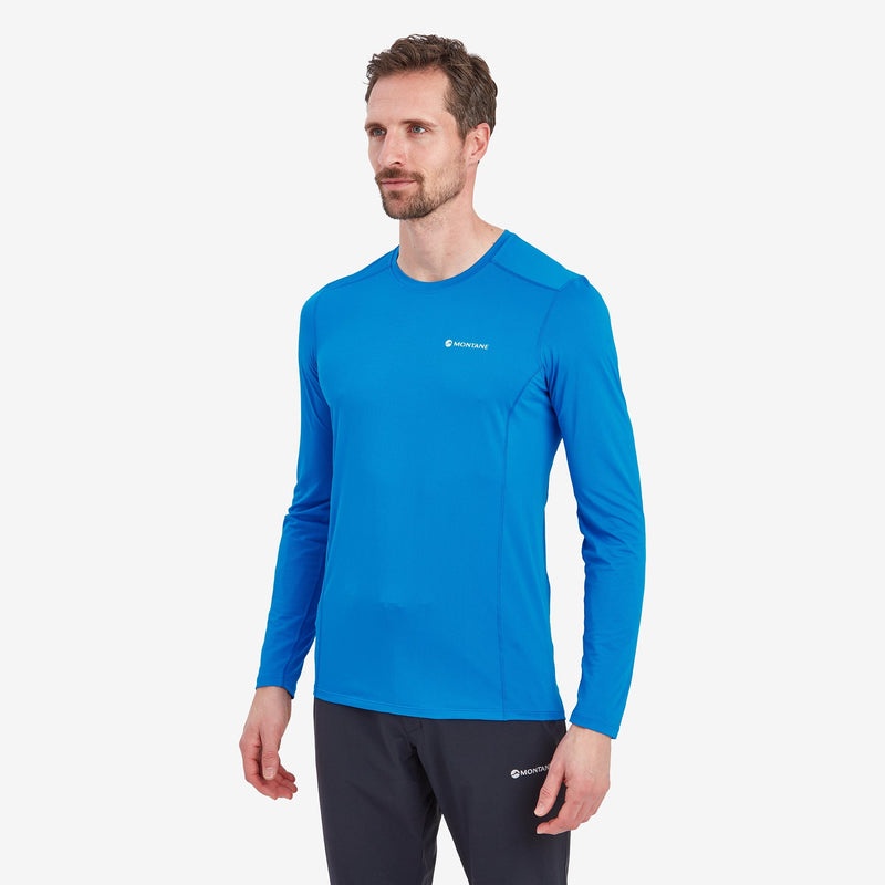 Tricou Montane Dart Lite Long Sleeve Barbati Albastri | IO5491862