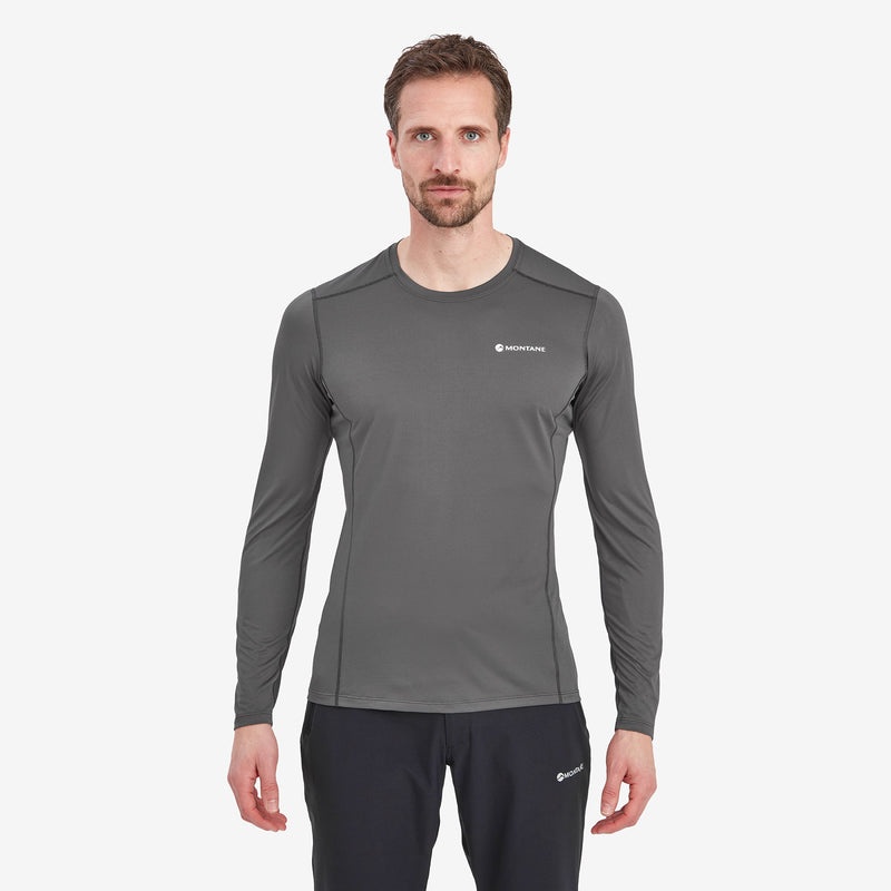 Tricou Montane Dart Lite Long Sleeve Barbati Gri Inchis | XE4175980