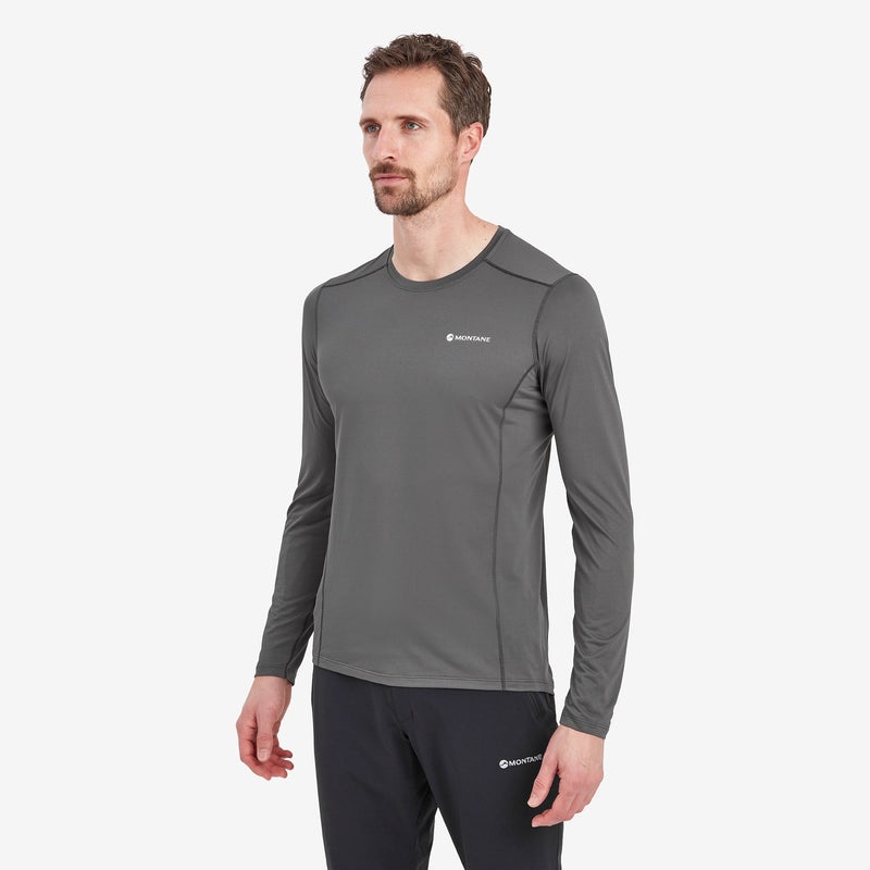 Tricou Montane Dart Lite Long Sleeve Barbati Gri Inchis | XE4175980