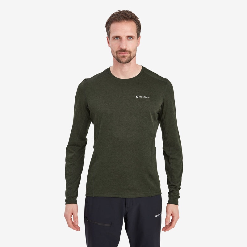 Tricou Montane Dart Long Sleeve Barbati Verzi Inchis | DL4851703