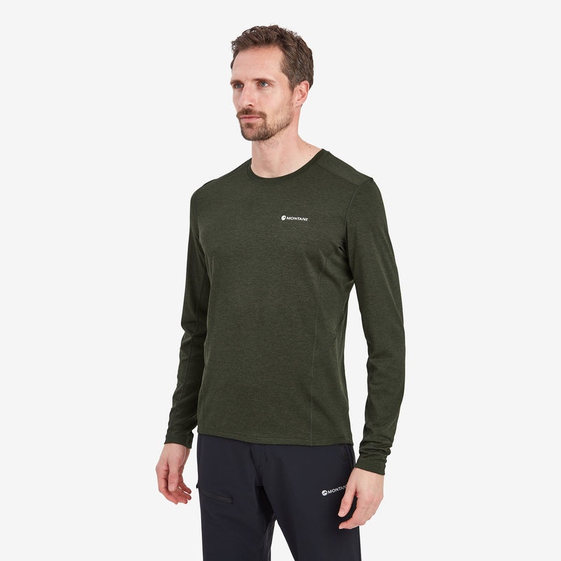 Tricou Montane Dart Long Sleeve Barbati Verzi Inchis | DL4851703