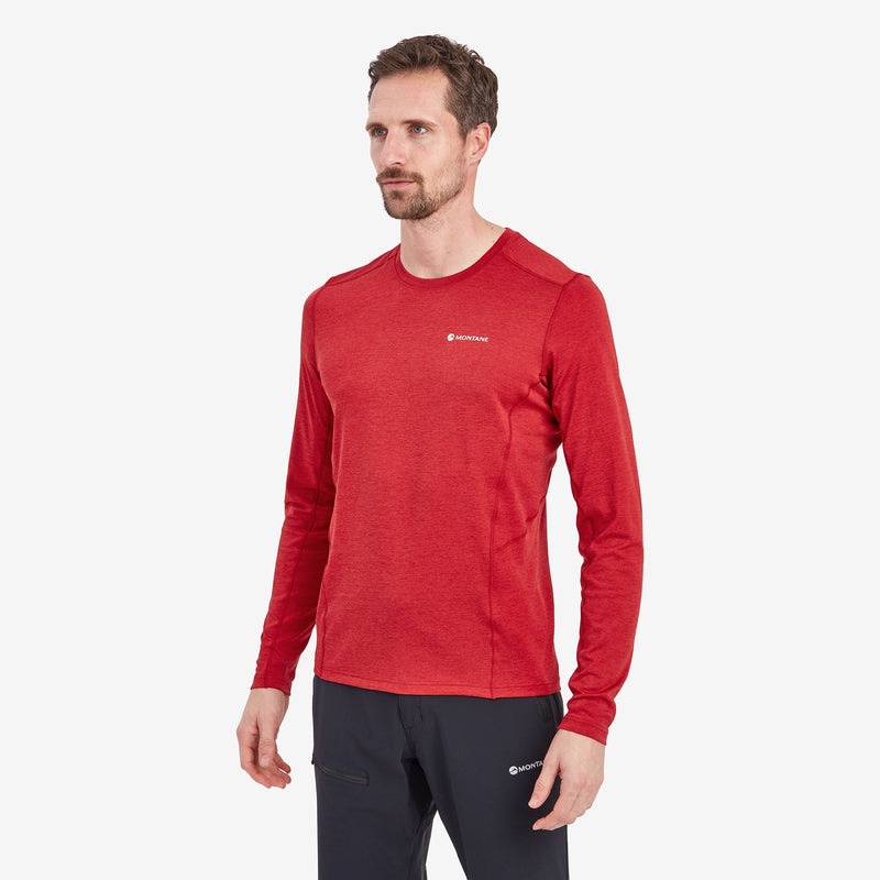 Tricou Montane Dart Long Sleeve Barbati Rosii | DS3274501