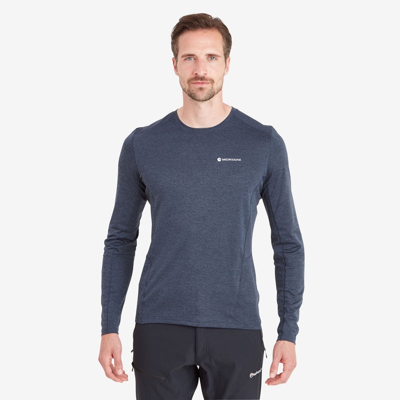 Tricou Montane Dart Long Sleeve Barbati Albastri | ZI6018239