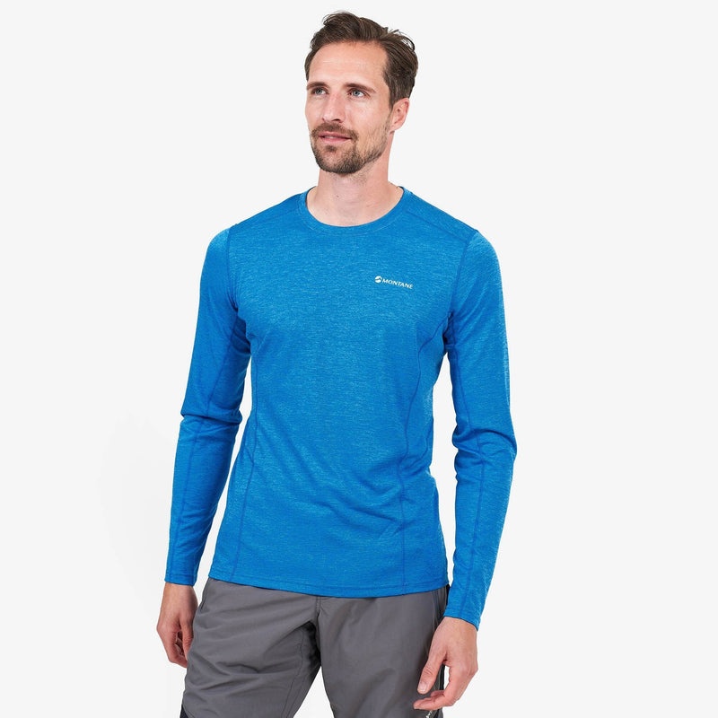 Tricou Montane Dart Long Sleeve Barbati Albastri | SI8695347