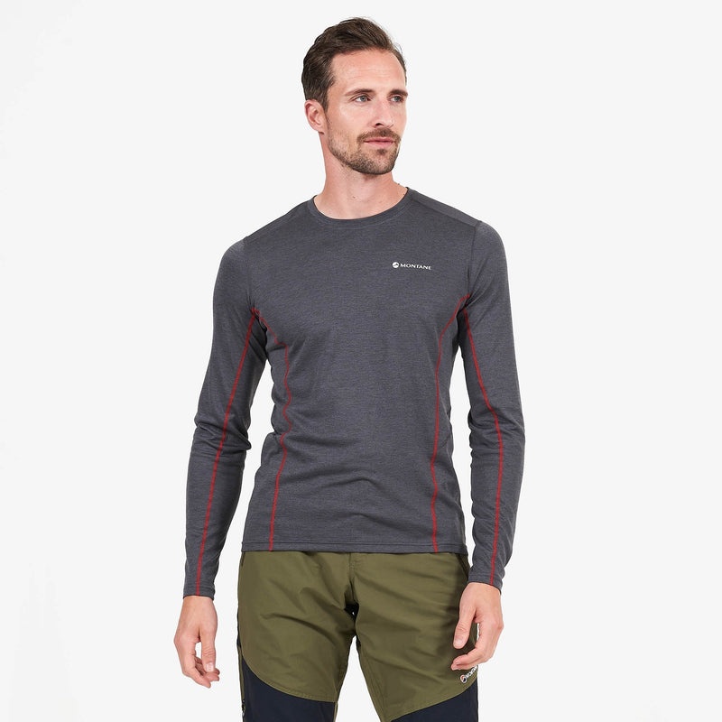 Tricou Montane Dart Long Sleeve Barbati Gri Inchis | ZO4317258