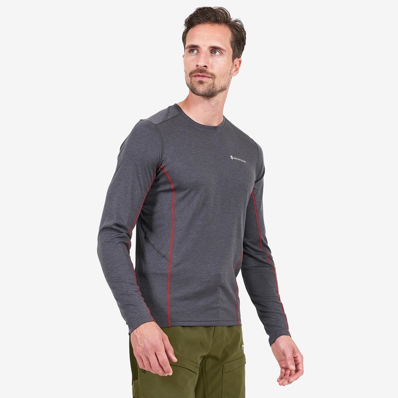 Tricou Montane Dart Long Sleeve Barbati Gri Inchis | ZO4317258