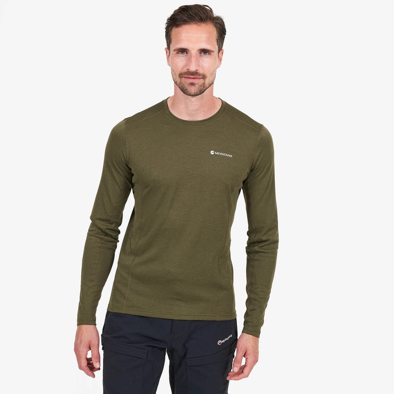 Tricou Montane Dart Long Sleeve Barbati Verzi Inchis | WF0761458