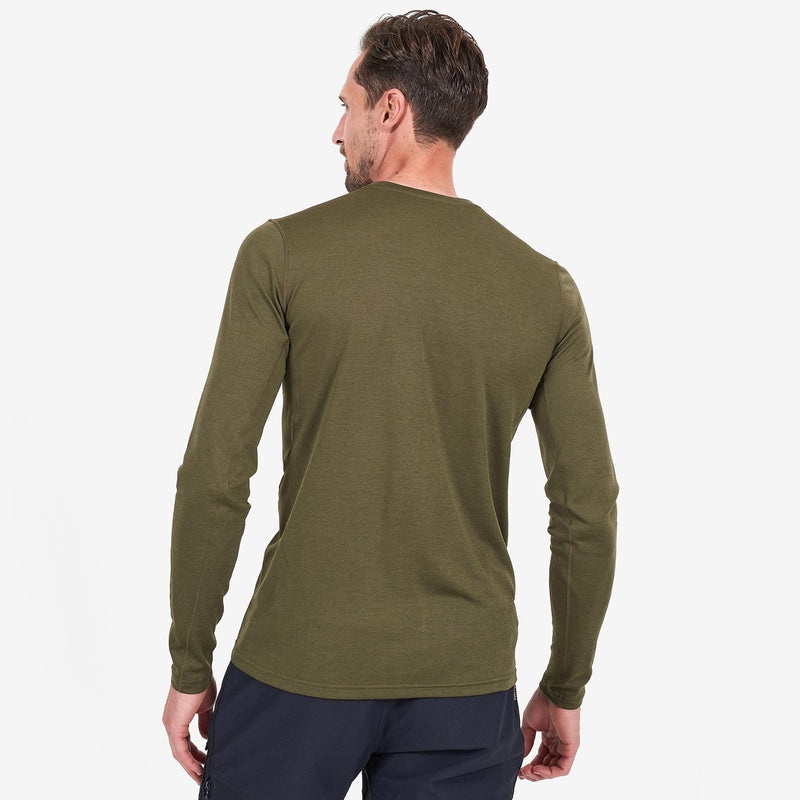 Tricou Montane Dart Long Sleeve Barbati Verzi Inchis | WF0761458