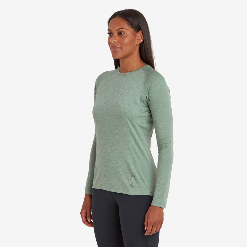 Tricou Montane Dart Long Sleeve Dama Verzi | DL9583760