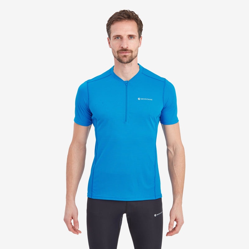 Tricou Montane Dart Nano Zip Barbati Albastri | PC3295468