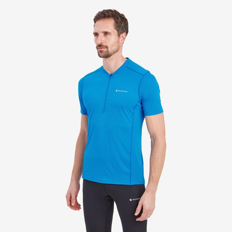 Tricou Montane Dart Nano Zip Barbati Albastri | PC3295468