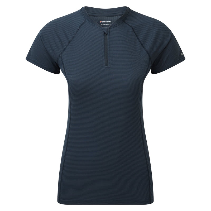 Tricou Montane Dart Nano Zip Dama Bleumarin | QO1680279