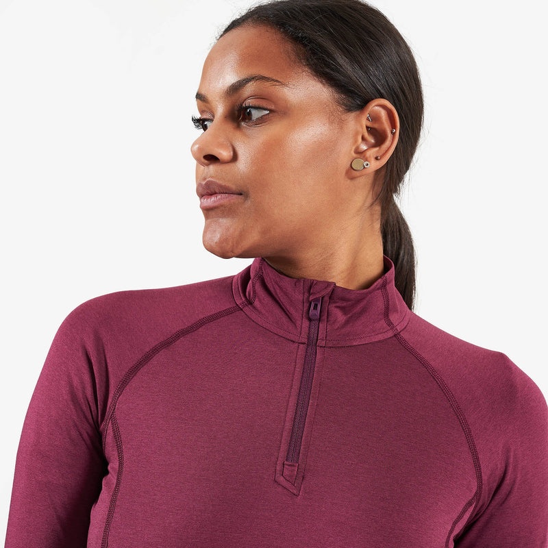 Tricou Montane Dart Thermo Zip Neck Dama Violet | BA3016495