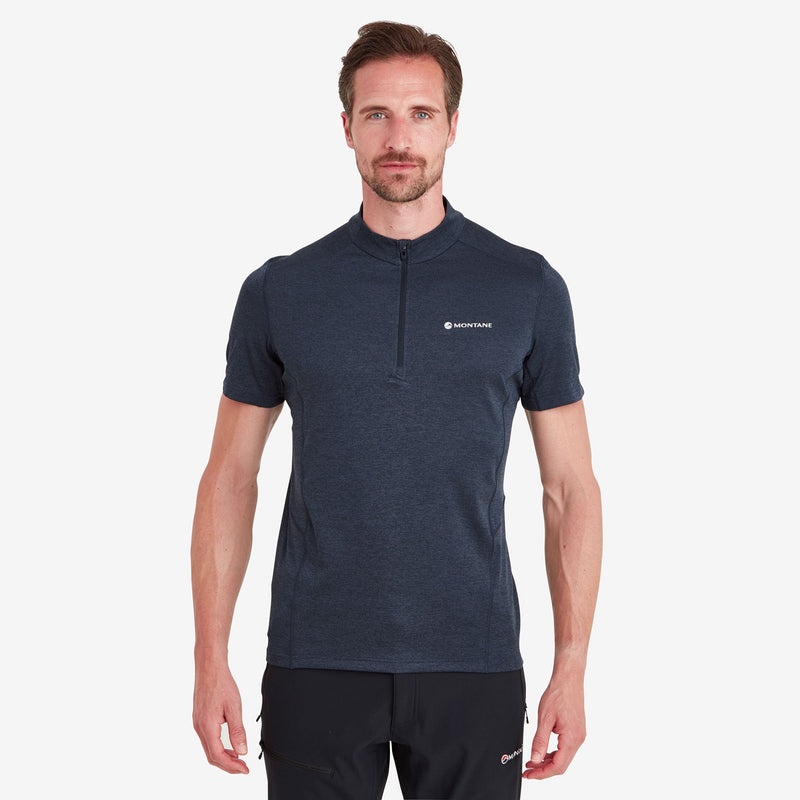 Tricou Montane Dart Zip Barbati Bleumarin | LT6713820