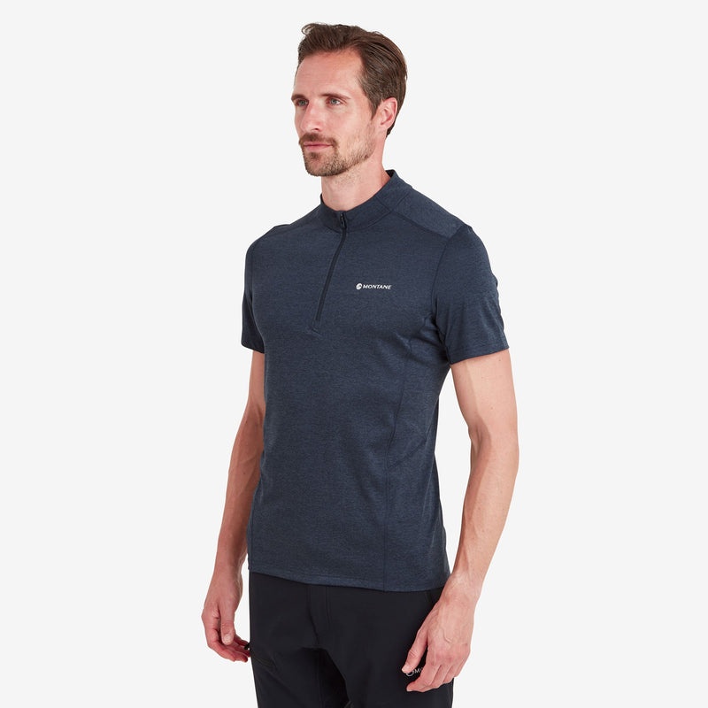 Tricou Montane Dart Zip Barbati Bleumarin | LT6713820