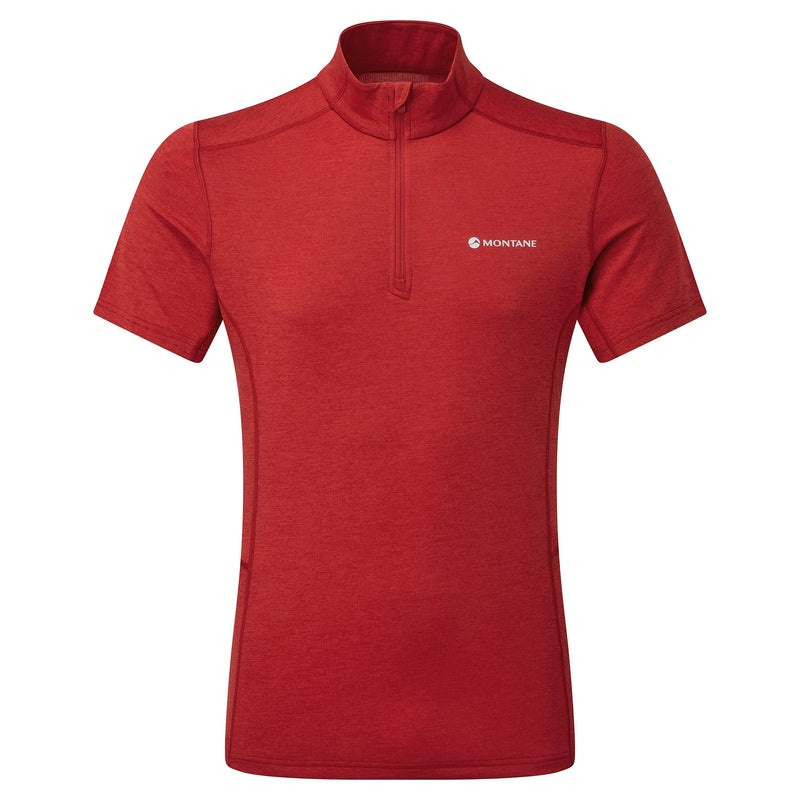 Tricou Montane Dart Zip Barbati Rosii | YP0916258